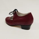 Karaktercipő Rozmaring fűzős nyitott bordó 37,5