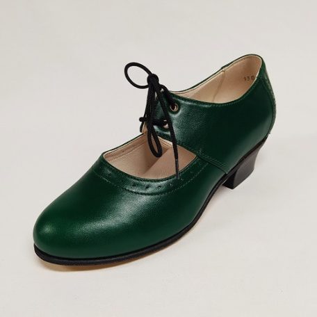 Karaktercipő Rozmaring fűzős nyitott zöld 34