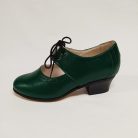 Karaktercipő Rozmaring fűzős nyitott zöld 34