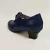 Rozmaring cipellő fűzős nyitott sötétkék 34