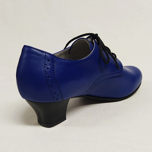 Rozmaring cipellő fűzős királykék 34