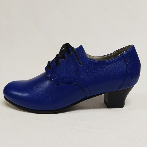 Rozmaring cipellő fűzős királykék 34