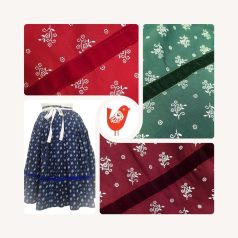 szoknya felnőtt bársonyszalaggal