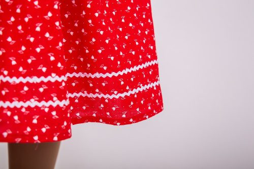 szoknya gyerek piros 152