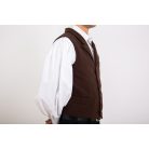 mellény viszkóz "mezőségi" barna 36