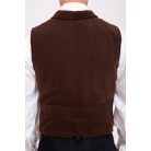 mellény viszkóz "mezőségi" barna 36