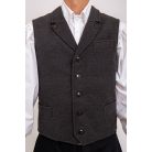 mellény viszkóz "mezőségi" szürke 36