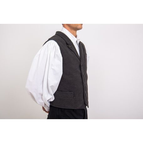 mellény viszkóz "mezőségi" szürke 36