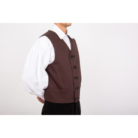 mellény pamut barna fiú 110