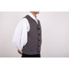 mellény pamut szürke férfi 45