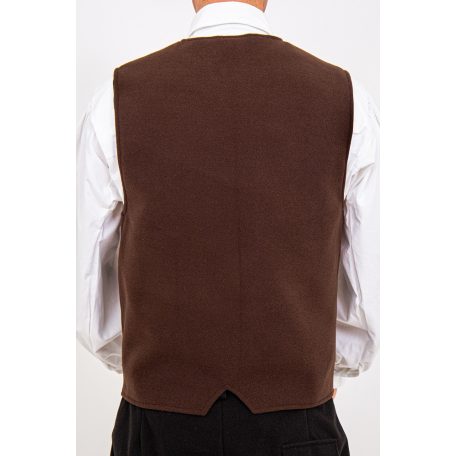 mellény viszkóz barna férfi 42