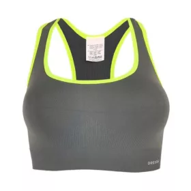Top varrás nélküli sportmelltartó szürke XS/S