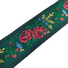 Szalag - hímzett 35 mm zöld 365