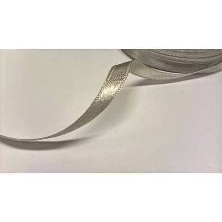 Szalag - szatén 6 mm ezüst