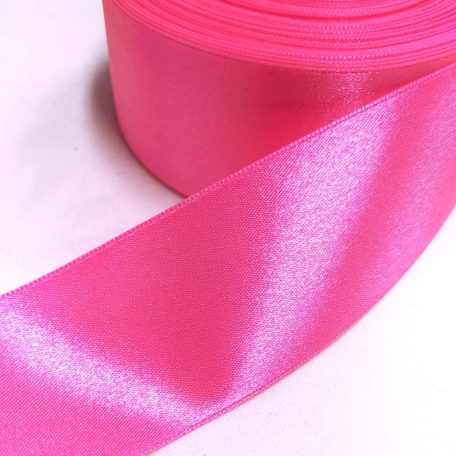 Szalag - szatén 40 mm pink