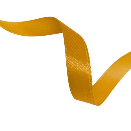 Szalag - szatén dupla 15 mm narancs sárga