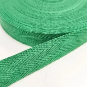 Szalag - köper 20 mm fűzöld