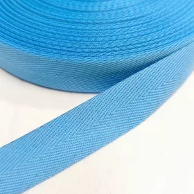 Szalag - köper 20 mm türkizkék