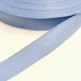 Szalag - köper 20 mm világoskék műszál