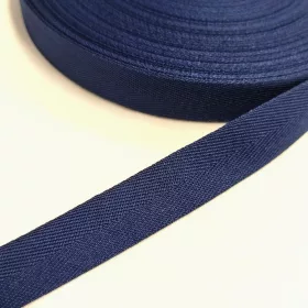 Szalag - köper 20 mm azur műszál