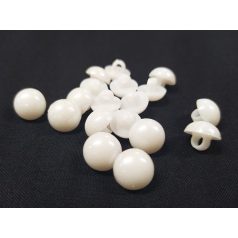 Gomb műanyag 20 mm fehér gyöngyház