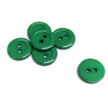 Gomb műanyag 13 mm zöld