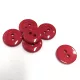 Gomb műanyag 13 mm piros cukor
