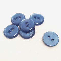 Gomb műanyag 13 mm kék lőrés