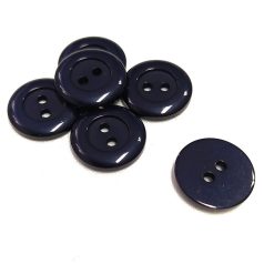 Gomb műanyag 15 mm sötétkék cukor