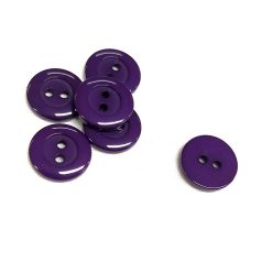 Gomb műanyag 13 mm sötétlila
