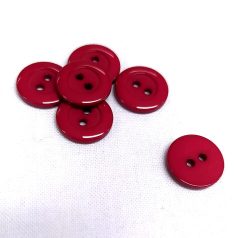 Gomb műanyag 13 mm bordó 078
