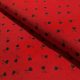 Pamutvászon piros virágos 100