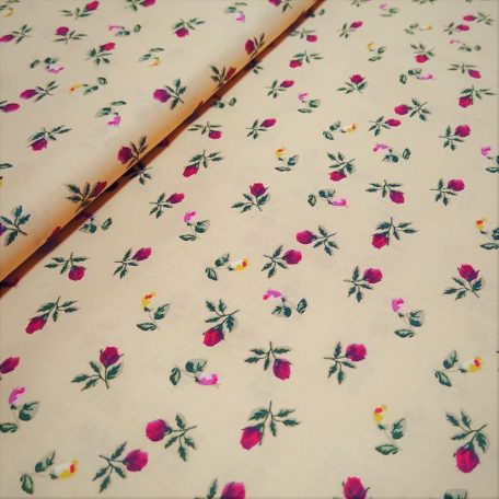 Pamutvászon sárga virágos 240