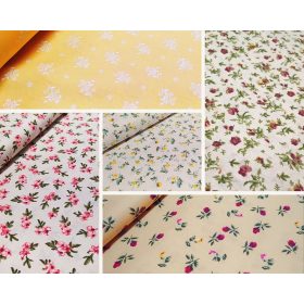 Pamutvászon bézs - sárga