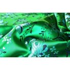 Selyem-brokát 5686 zöld-kék 256