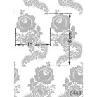 Selyem-brokát 6443 türkiz-ezüst-kék 36