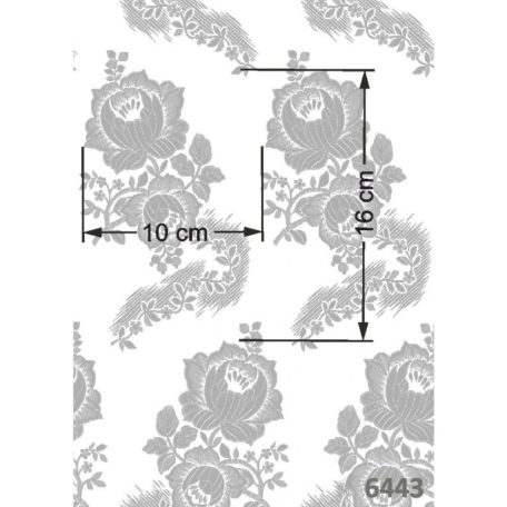 Selyem-brokát 6443 türkiz-ezüst-kék 36