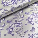 Selyem-brokát 6241 ezüst-lila r34