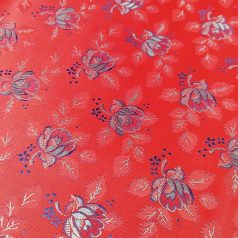 Selyem-brokát 6313 piros-kék-világoskék 115
