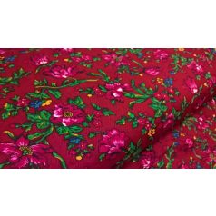 Kasmírmintás méteráru kevert bordó 301