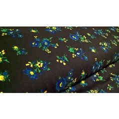 Kasmírmintás méteráru kevert fekete 303