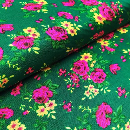 Kasmírmintás méteráru PE 735 zöld 472