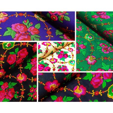 Kasmírmintás méteráru PE indás