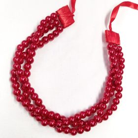 gyöngysor - tekla 8 mm piros