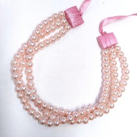 gyöngysor - tekla 8 mm rózsaszín