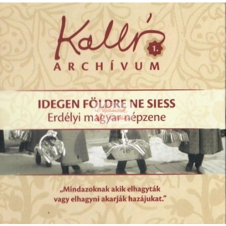 cd Kallós archívum 1. Erdélyi népzene