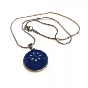 nyaklánc kékfestő 20 mm