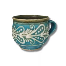Csésze capuccino kék

