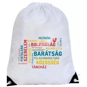 Táncos vagyok hátizsák fehér