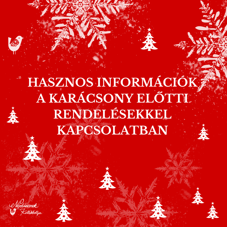 KARÁCSONYI NYITVA TARTÁS ÉS TUDNIVALÓK - 2025